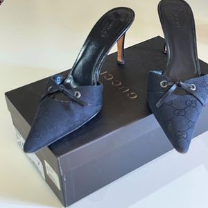 Gucci black mules